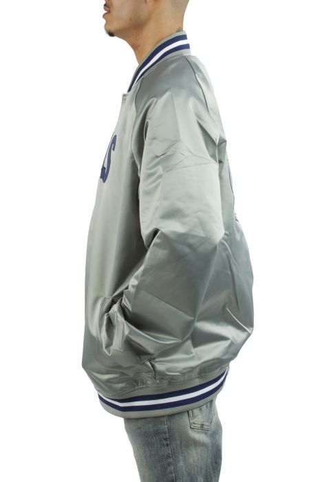 Georgetown University Satin Jacket  Grey