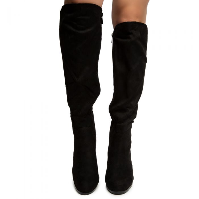 Upside-36M Slanted Top Boots BLACK