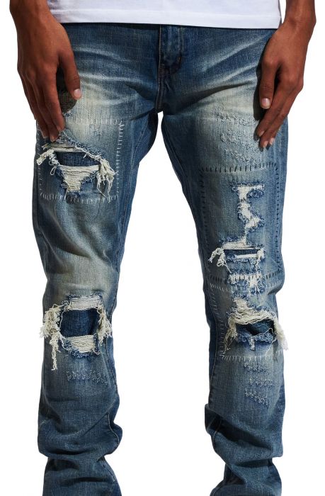 CRYSP DENIM Site Ripped Slashed Jeans CRYSPHOL21-14 - Shiekh