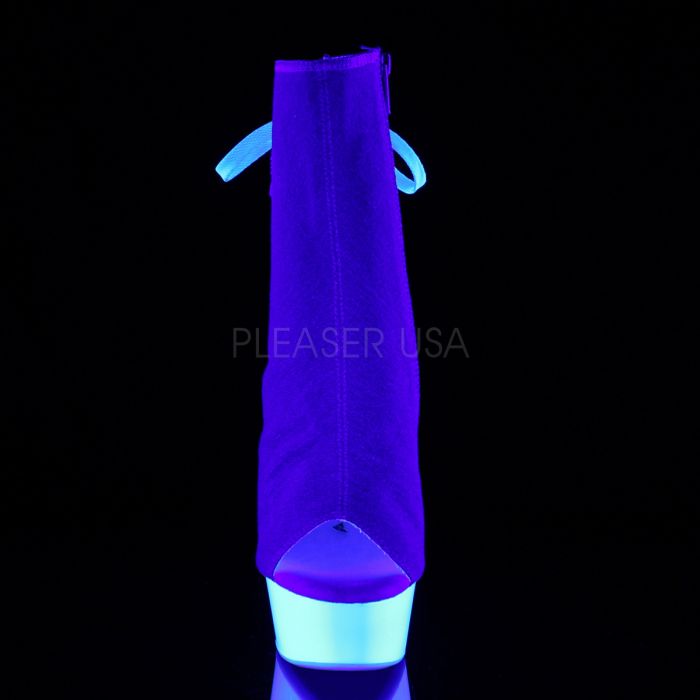 DELIGHT-1018SK Denim Blue Canvas/Neon White