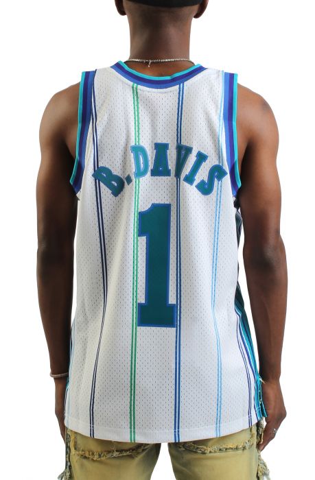 NBA Charlotte Hornets 1999 Baron Davis Swingman Jersey White