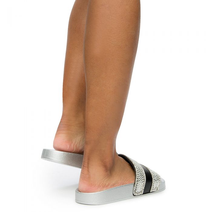 Women's Flatter-29s Slides BLACK