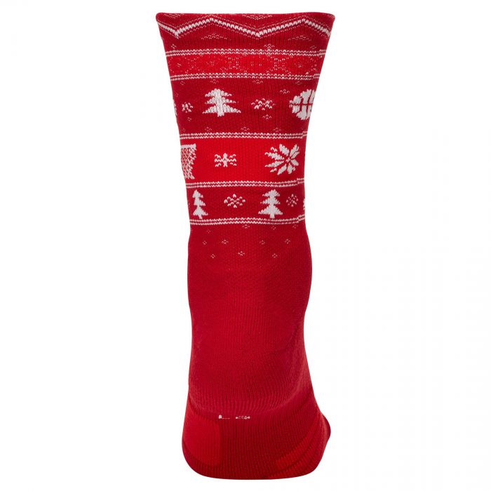 Nike Elite Christmas Crew Socks Gym Red/White/Club Gold