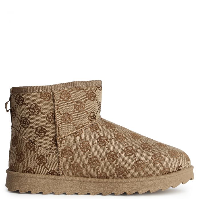  Melon-03 Ankle Bootie  Brown