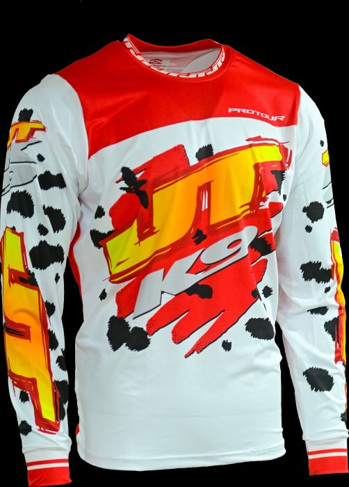 Dalmatian K9 Red Jersey  (Red, White) Red and White