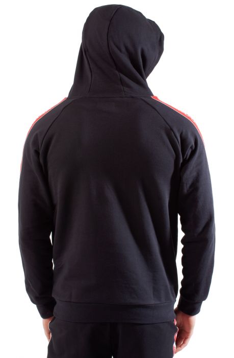 Logo Tape Dapet Hoodie Black Smoke-Grey Ashred Chily Pepper