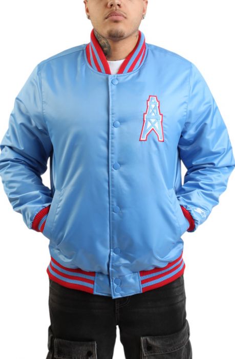 NFL Houston Oilers Varsity Jacket  Blue