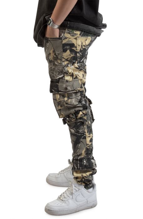 Arrow Skinny Cargo Pants Woodland Camo