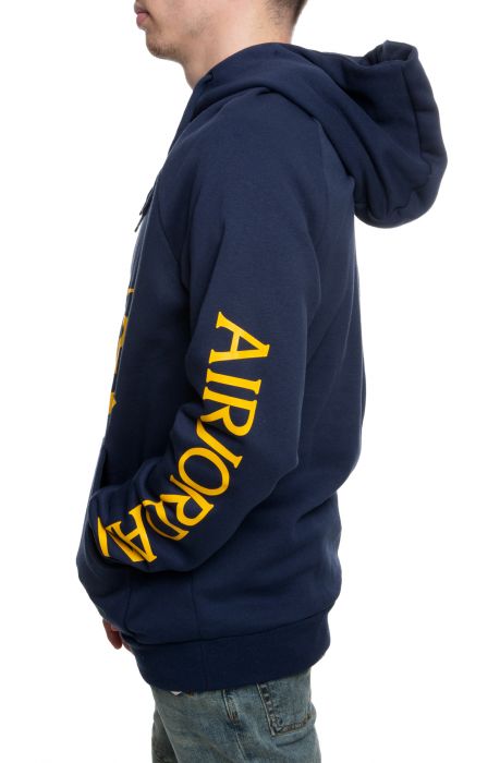 Jumpman Classics Fleece Pullover Hoodie Obsidian/Dark Sulfur