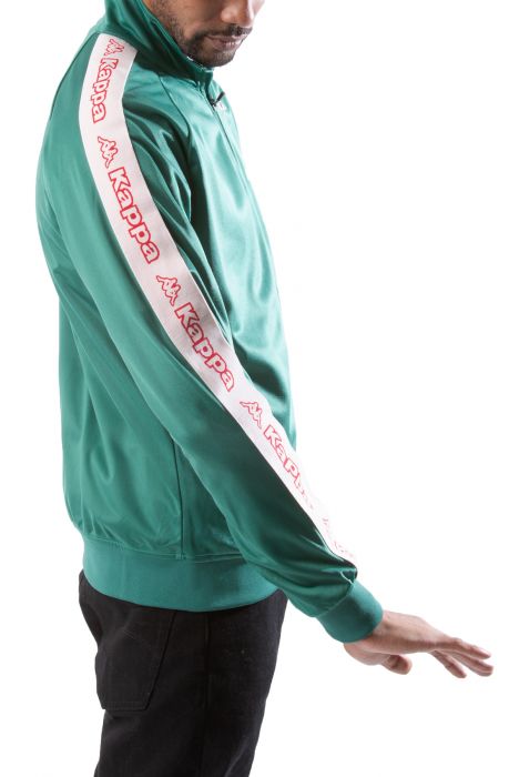 Logo Tape Artem 2 Track Jacket Green Pine-Pink Lt-Red Cherry