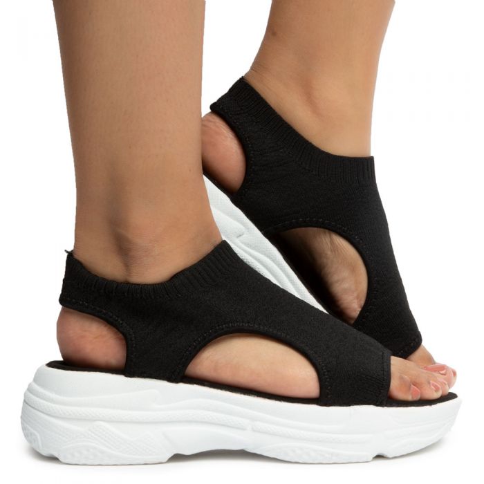 LILIANA Buya-1 Open Toe Sandals BUYA-1/BKFB - Shiekh