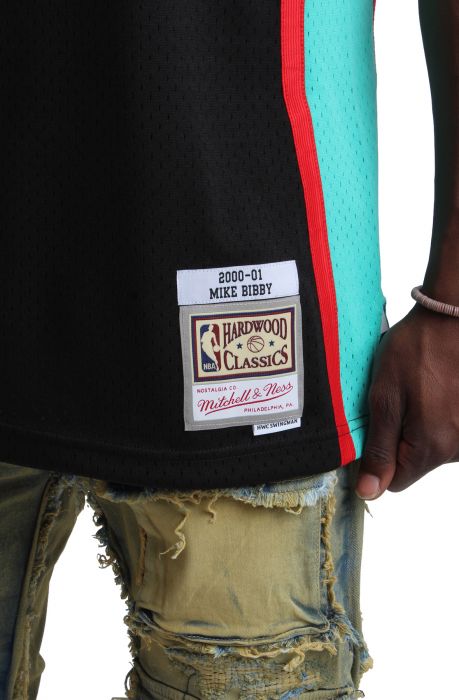 NBA Vancouver Grizzlies Mike Bibby Swingman Jersey  Black