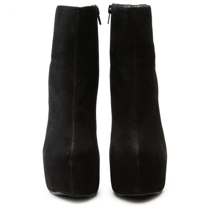 Addicted-4bk Platform Bootie Black