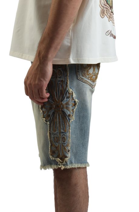 Western Jean Shorts Lucca Blue