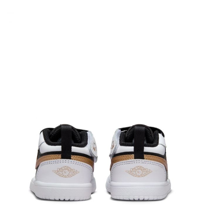 Toddler Jordan 1 Low  White/ Metallic Gold-Black