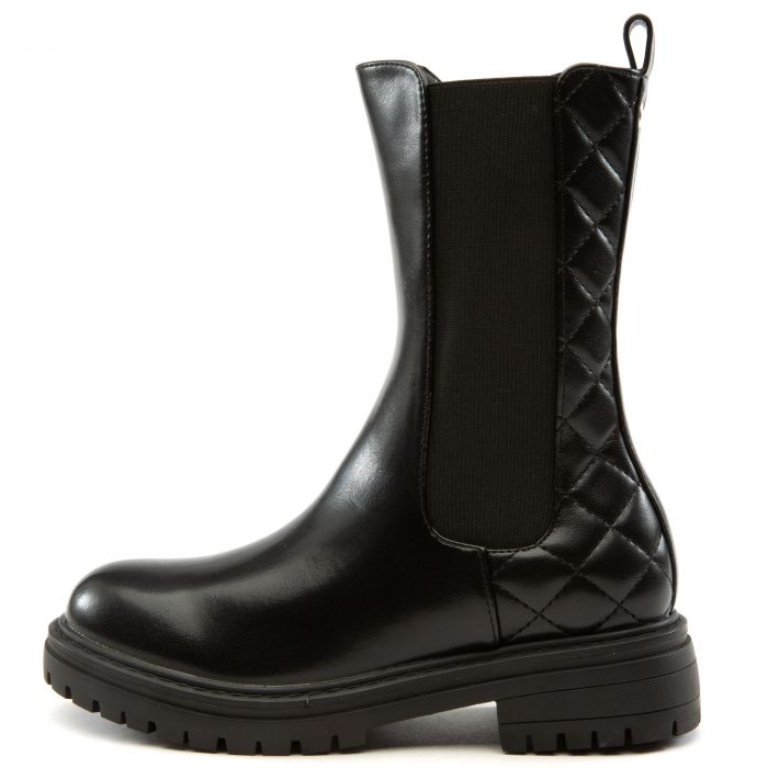 Dreamer-1 Mid-Calf Chelsea Style Boot Black