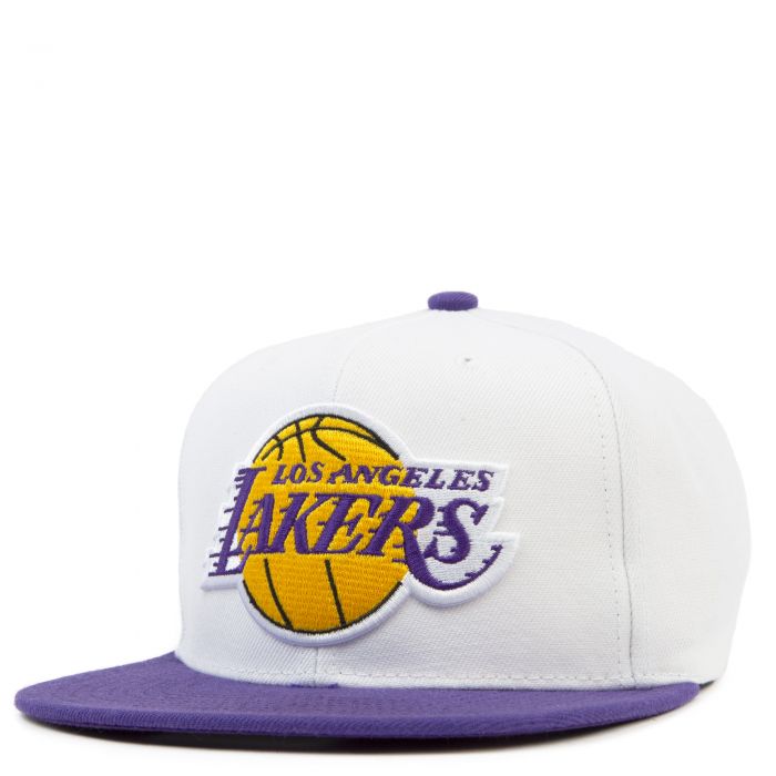 Los Angeles Lakers Fresh Crown Snapback White/Purple