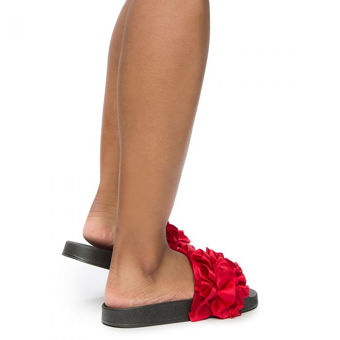 Women's Cozy-21M Slides Red