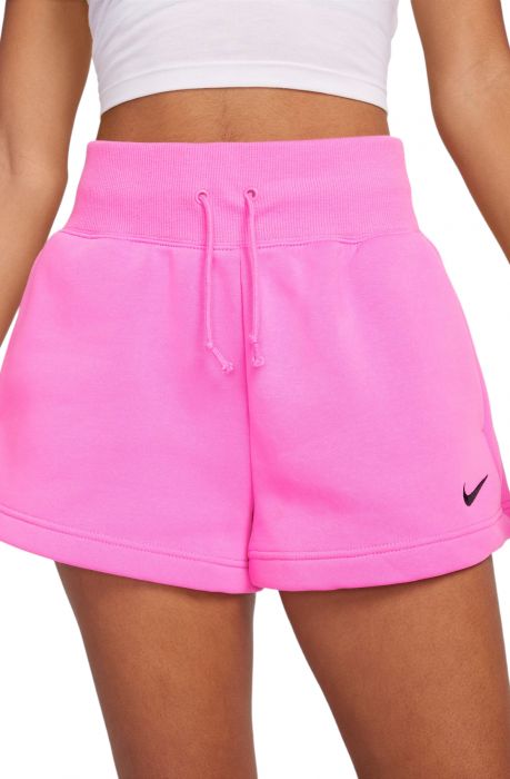 Sportswear Phoenix Fleece High-Waisted Loose Shorts Playful Pink/Black