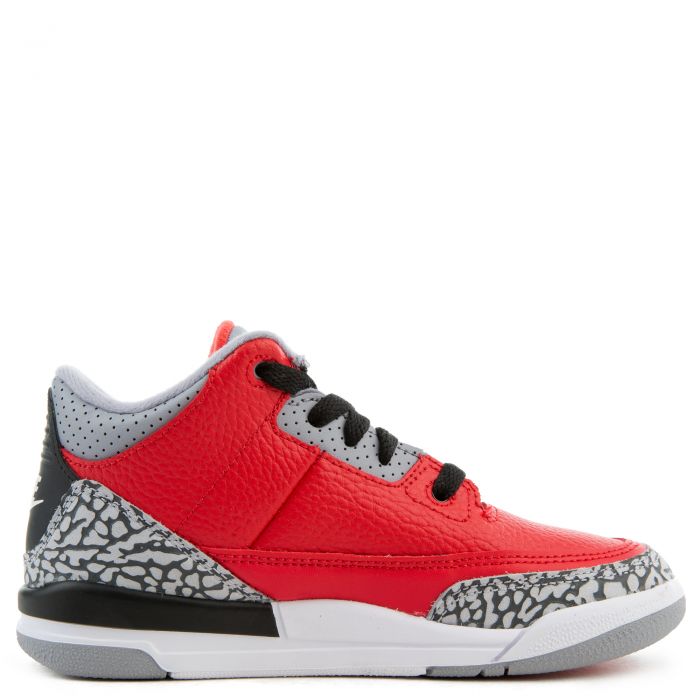 (PS) Air Jordan 3 Retro SE Fire Red/Fire Red-Cement Grey-Black