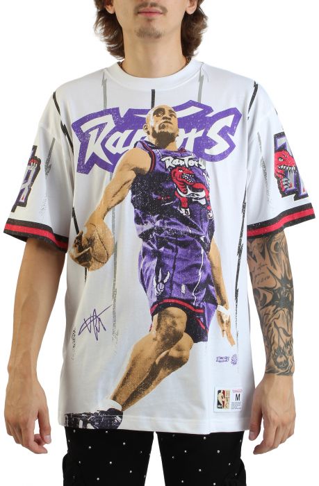 NBA Toronto Raptors Vice Carter Playmaker Vintage T-Shirt   White