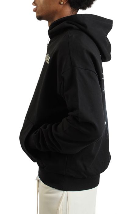 Spike Head Hoodie Black