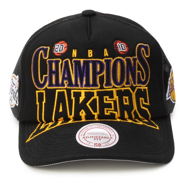NBA Big Champ Lakers Trucker Hat  Black