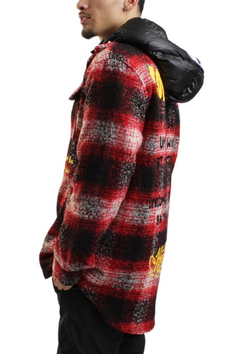 Mackay Hooded Flannel Red