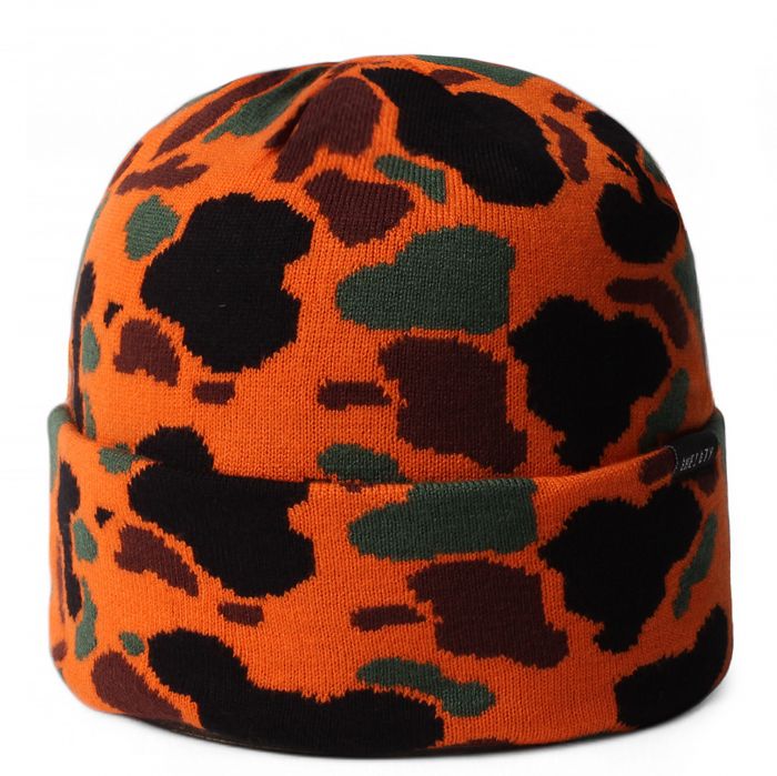 Duck Camo Beanie Orange Camo