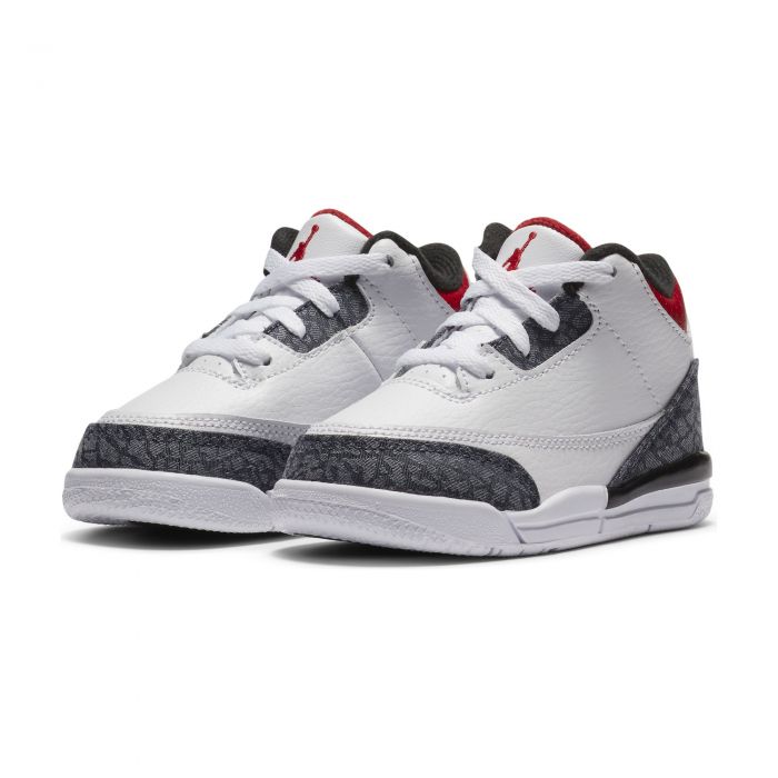 (TD) Air Jordan 3 Retro SE White/Fire Red-Black