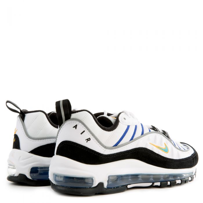 (GS) Air Max 98 White/Teal Nebula-University Gold-Black