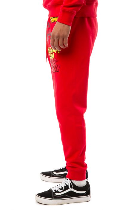 Frenemies Fleece Joggers Red
