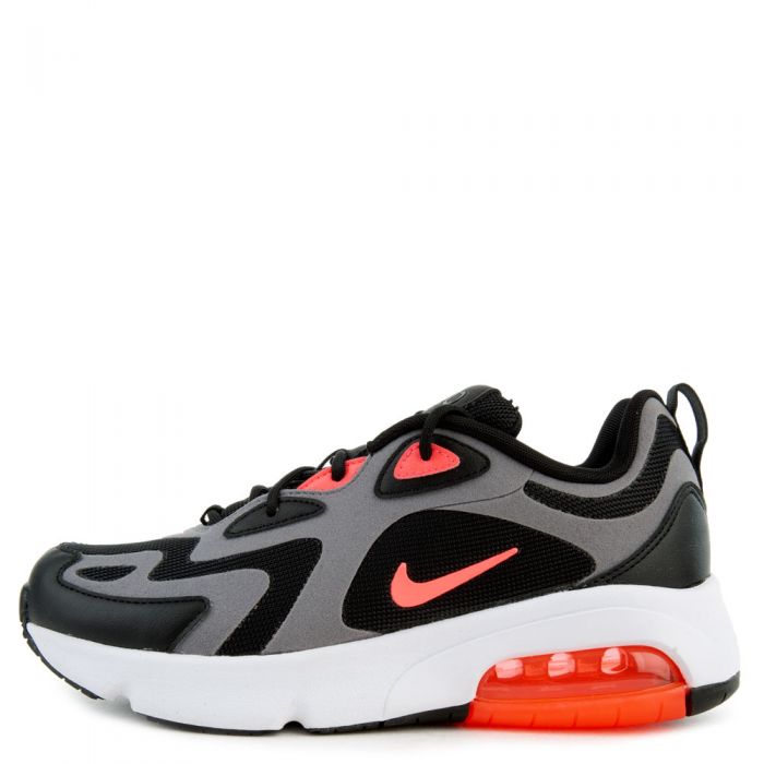 (GS) Air Max 200 Black/Hot Punch-Gunsmoke-White