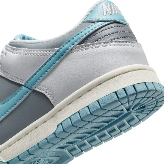 Grade-School Nike Dunk Low Photon Dust/Denim Turq-Smoke Grey-Sail