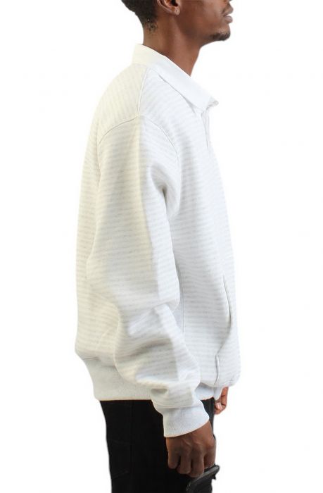 REVERSE WEAVE RUGBY white