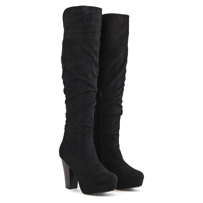 Huxley-13 Knee-High Boot BLACK