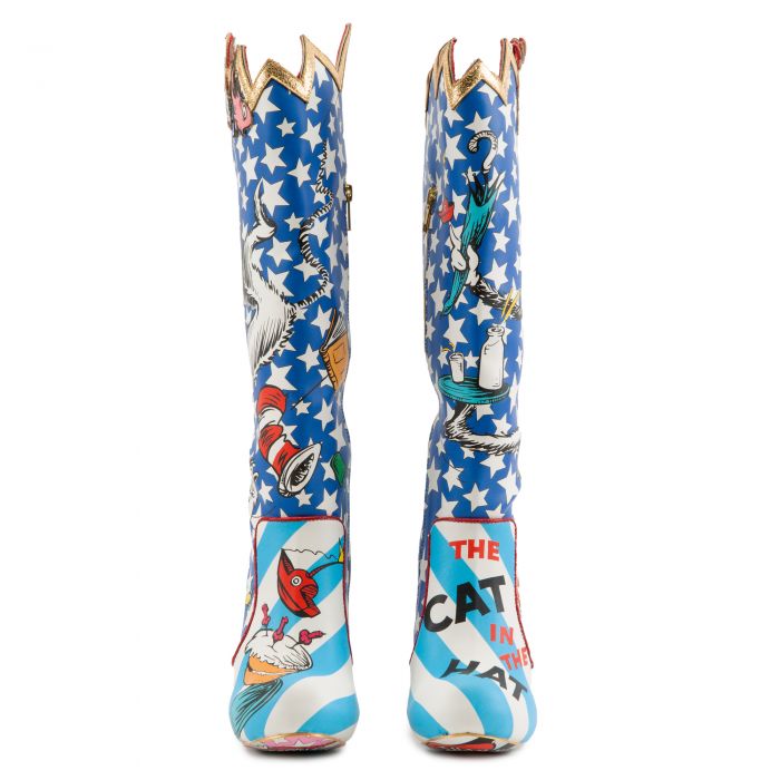 The Cat In The Hat Boots Blue/White
