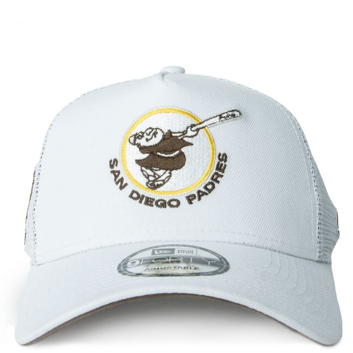 San Diego Padres 9FORTY Trucker Hat White
