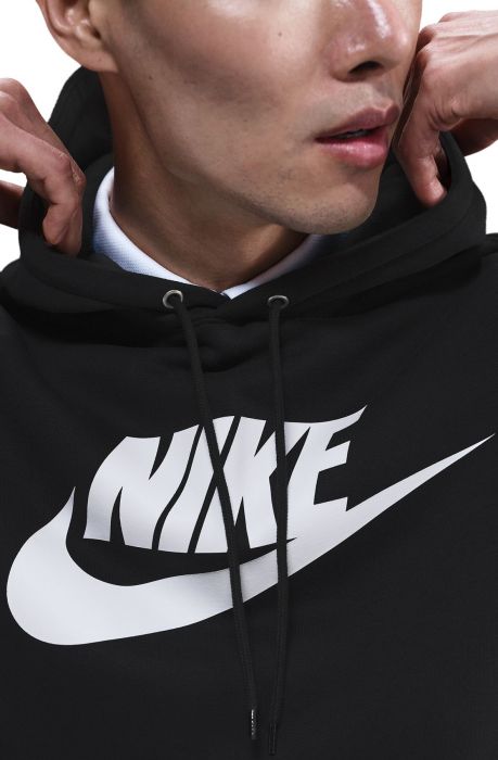  Sportswear Club Fleece Pullover Hoodie Black/Black/White