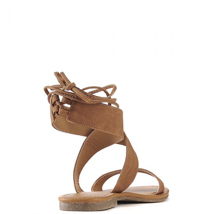Women's Zinty Lace-Up Sandal Tan