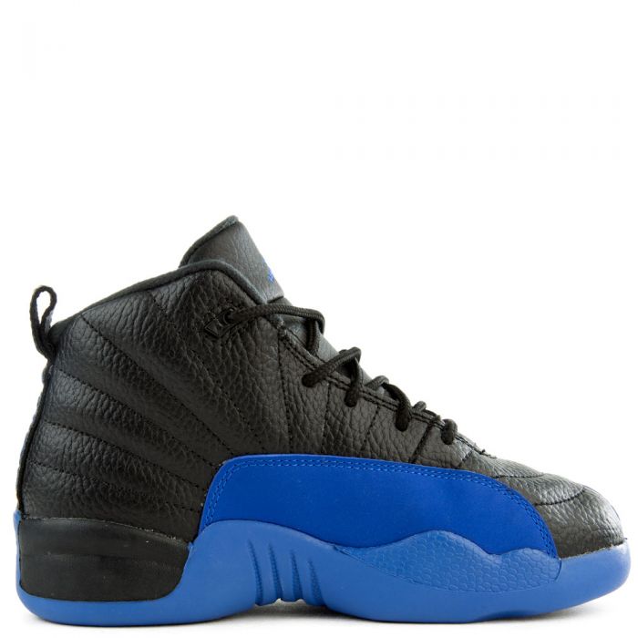 (PS) Air Jordan 12 Retro Black/Game Royal-Black