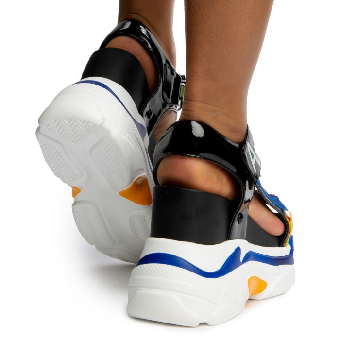 Blueberry-03 Platform Sandals Multi