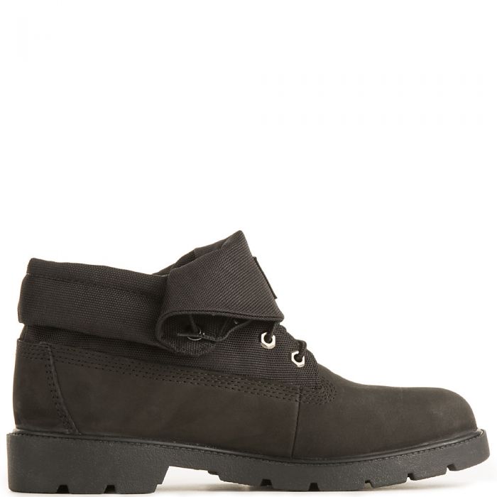 Junior Roll Top Boots Black