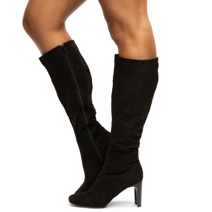 Cup-03 Knee High Boots Black
