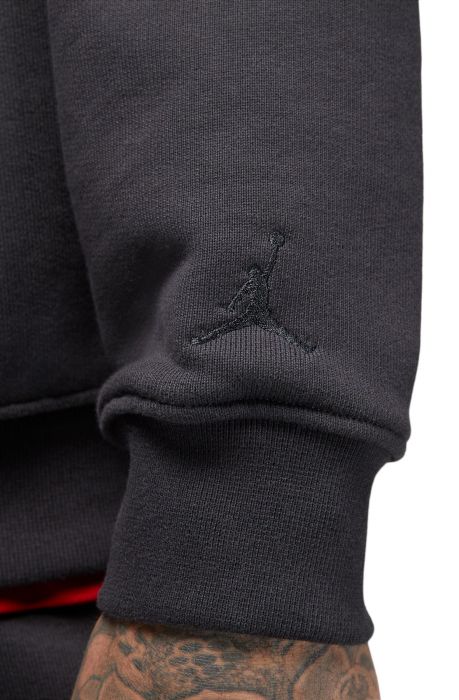 Air Jordan Wordmark Fleece Crewneck Sweatshirt Off Noir