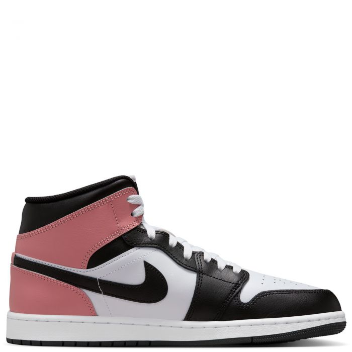 Air Jordan 1 Mid White/Black-Rust Pink