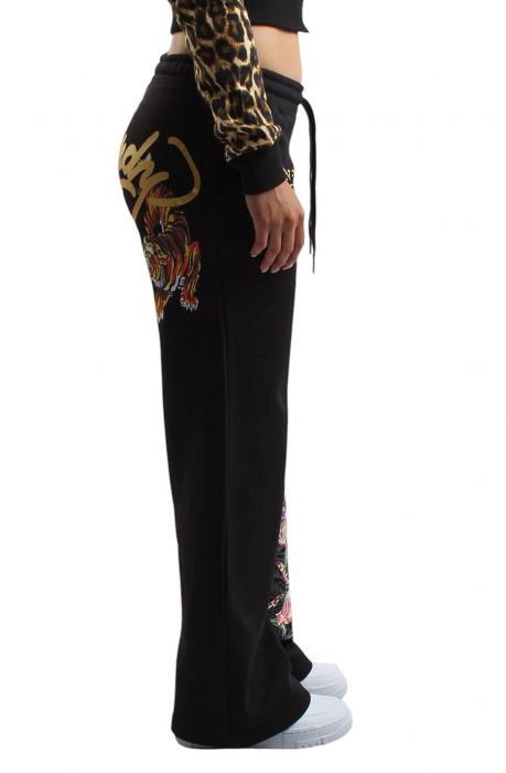  Tiger Fleece Jogger Pants Black