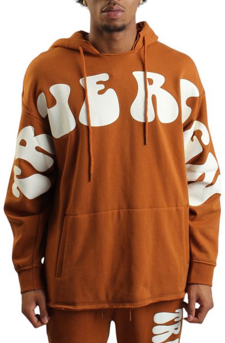 Puff Print Box Hoodie Caramel