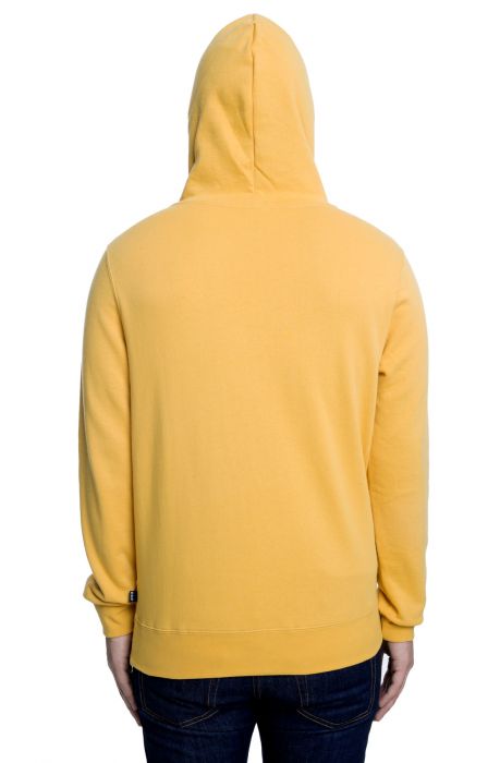 The Box Logo Pullover Hoodie in Mineral Yellow Yellow