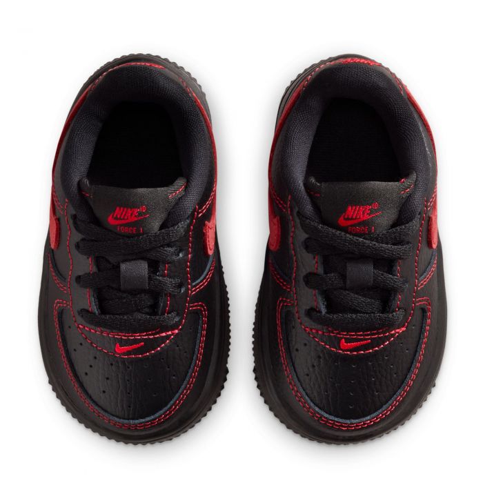 Toddler Nike Force 1 Low LV8 3 Black/University Red-Black-Black